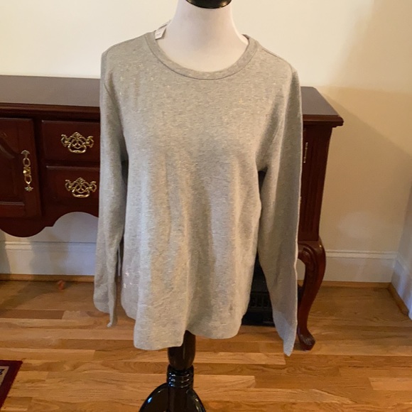 LOFT Sparkle Stars Gray and Silver Top - Picture 4 of 8